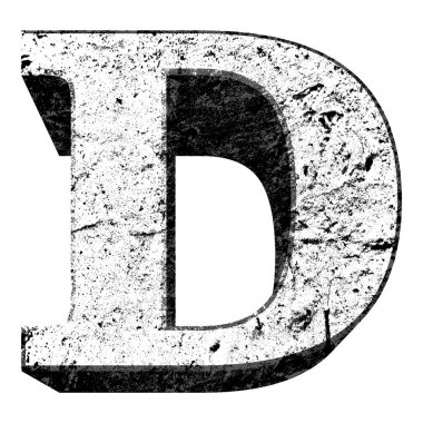 Somut vektör yazıtipi. Büyük harf.