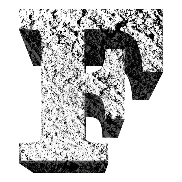 Hormigón Vector Font Uppercase Letra — Archivo Imágenes Vectoriales