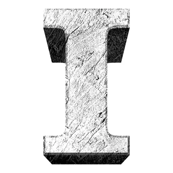 Concrete Vector Font Uppercase Letter — 스톡 벡터