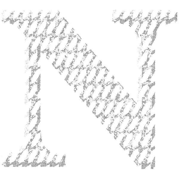 Lignes Fissurées Lettre Majuscule — Image vectorielle