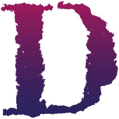 Grunge büyük harf damgalı. Gradyan vektör yazı tipi.