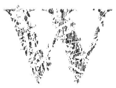 Kırık grunge pikselli büyük harf. Sanat yazı tipi..