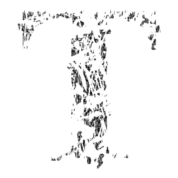 Bruten Grunge Pixelated Stor Bokstav Art Typsnitt — Stock vektor