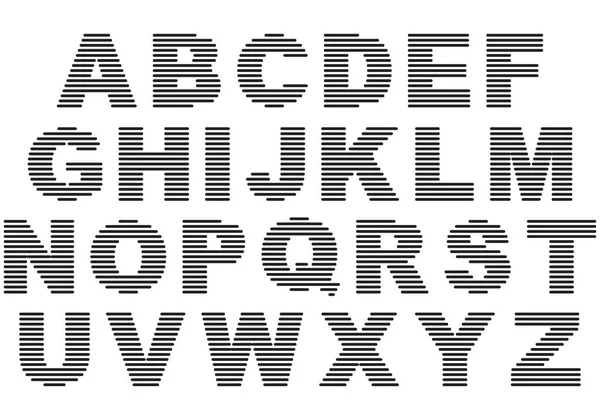 Alphabet Vectoriel Décoratif Isolé Sur Fond Blanc — Image vectorielle