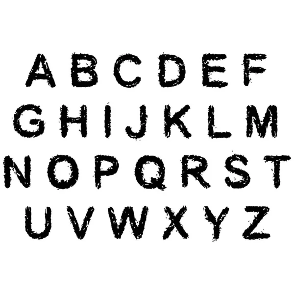Alphabet Vectoriel Décoratif Isolé Sur Fond Blanc — Image vectorielle