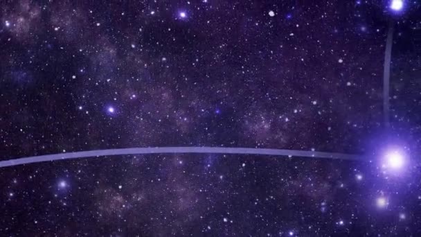 Andromeda takımyıldızı (ve) — Stok video