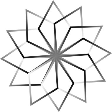 Soyut Radyal Geometrik Süsleme, Soyut Logo