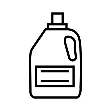 Bu, beyaz arka planda sunulan sade bir çamaşır deterjanı kutusu çizimi..