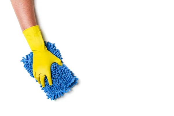 Hand cleaning against a white background — Stock Photo, Image