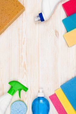 Temizlik konsepti arka plan aksesuarları