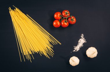 Gıda kavramı arka plan. Yukarıda da görüleceği kara tahta siyah, v ana sayfa