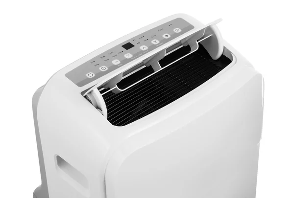 Draagbare airconditioner of luchtontvochtiger geïsoleerd op witte achtergrond — Stockfoto