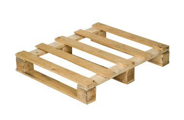 ahşap palet üzerinde beyaz izole