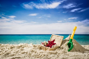 Güzel kıyı şeridi görünümü