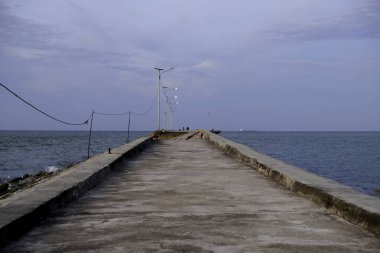 Tanjung Medang Sahili 'ndeki Rupat Utara iskelesi.