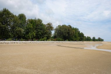 Tanjung Lapin Sahili 'nin güzel manzarası, Rupat Adası