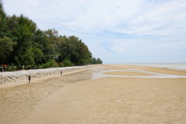Tanjung Lapin Sahili 'nin güzel manzarası, Rupat Adası