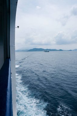 Okyanusu geçen feribotun görüntüsü