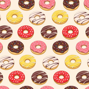 Donuts seamless modeli