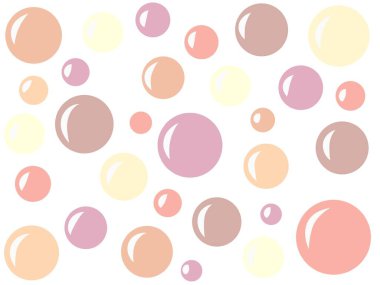 Beyaz arkaplandaki Pastel baloncuğu pürüzsüz desen