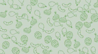 yeşil bitkiler ile Seamless Modeli