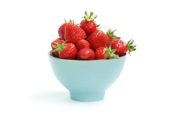 Ripe strawberry in the cup — Stock Photo, Image