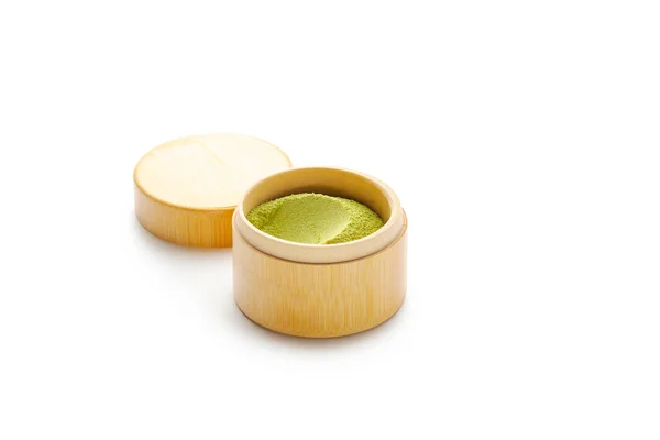 Box Japanese Ceremonial Matcha Tea Isolated White Background — Stock Photo, Image