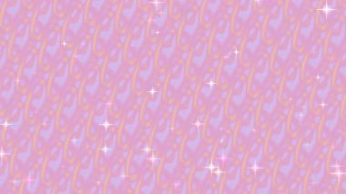 Yüksek kalitede, parlak yıldızlı, soyut mor ve pembe sıvı şekilli, dikişsiz bir döngü animasyonu. Bu büyülü, ruhani arka plan kadınsı estetik videolar, rüya temalı içerik ve şenlikli dijital görüntüler için mükemmeldir..