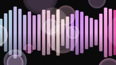 Soyut Müzik Dengeleyici ve Bokeh Arkaplan CanlandırmasıName