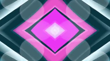 Canlı Geometrik Kaleydoskop Hareketi Arkaplan Döngüsü