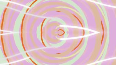 Soyut Pastel Pulsating Concentric Circles Motion Loop