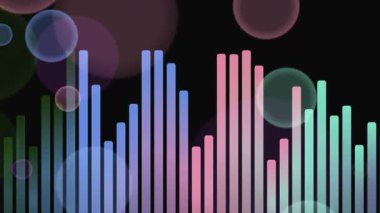 Bokeh Arkaplan ile Renkli Ses Spektrumu Eşitleyici