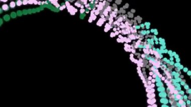 Soyut Akan Nokta Dizgileri Hareketi Grafikleri