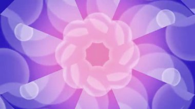 Soyut Pembe ve Mor Bokeh Kaleydoskop Arkaplan Döngüsü