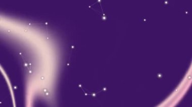 Parlayan Ağ Bağlantılarıyla Soyut Mor Akışkan Dalgası