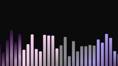 Siyah arkaplanda gradyan çubukları videosu