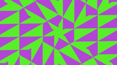 Renkli soyut geometrik şekiller hareket halinde