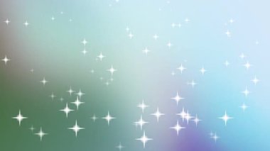 Renkli gradyan üzerinde ışıldayan yıldızlar