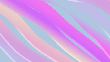 Pastel renkler ve dalgalı desenler içeren animasyon holografik arkaplan