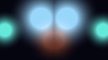 Trafik ışıkları parlıyor.