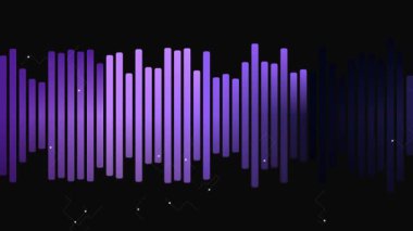 Soyut Mor Ses Dengeleyici Arkaplan Döngüsü