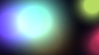 Renkli Soyut Bokeh Işıkları Arkaplan Döngüsü