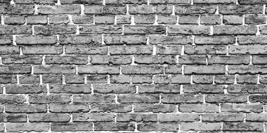 Arkaplan ya da duvar kağıdı olarak siyah ya da beyaz tuğlalı duvar desenli Grunge Brick duvar dokusu kaba, sıkıntılı yüzey detayı ile yüksek kontrastlı siyah ve beyaz duvar dokusu.