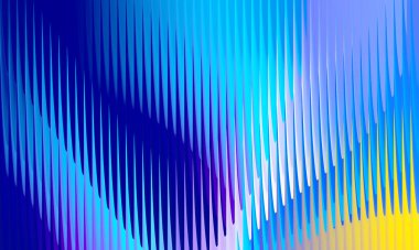 Canlı Elektrik Mavisi ve Sarı Soyut Dikey Çizgi Arkaplanı