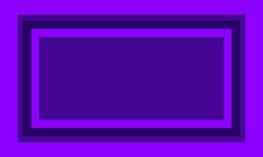 Kalın Katmanlı Dikdörtgen Çerçeve ve Geometrik Tasarım ile Soyut Mor Arkaplan