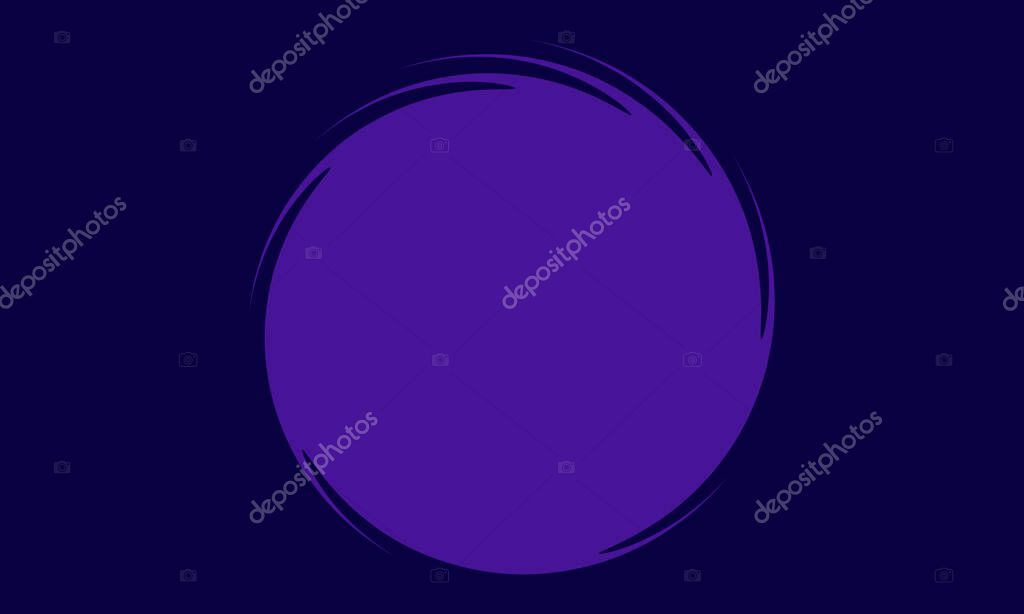 Abstract Background with Central Purple Swirling Circle Frame and Dark Blue Copy Space