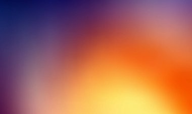 Mavi, mor, turuncu ve sarı renklerin pürüzsüz geçişiyle soyut renk eğimli arkaplan