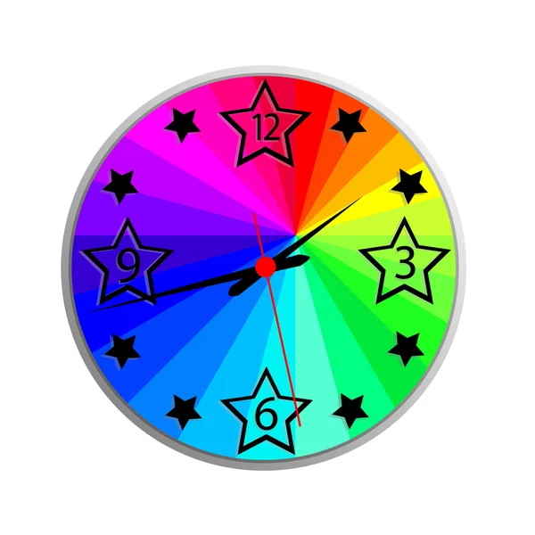 Zegar ścienny kolor — Wektor stockowy