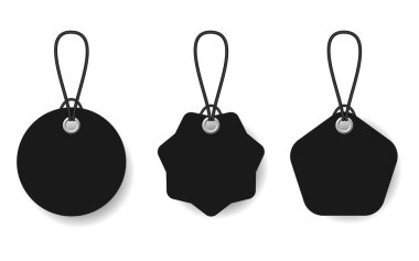 Beyaz arkaplanda siyah dantelli siyah fiyat etiketleri