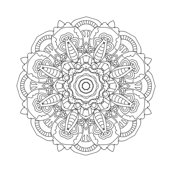 Mandala Elementos Decorativos Étnicos Fondo Dibujado Mano Islam Árabe Motivos — Archivo Imágenes Vectoriales